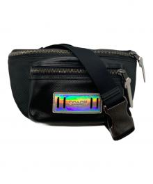 COACH（コーチ）の古着「テレイン リファインド レザー ベルトバッグ」｜ブラック
