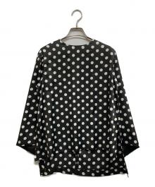 SATOKA（サトカ）の古着「ドットブラウス」｜ブラック