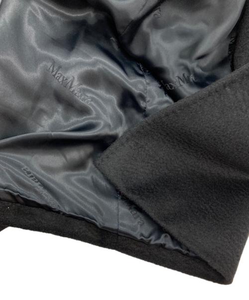 MaxMara（マックスマーラ）MaxMara (マックスマーラ) ベルト付きキャメルロングコート ブラック サイズ:36の古着・服飾アイテム