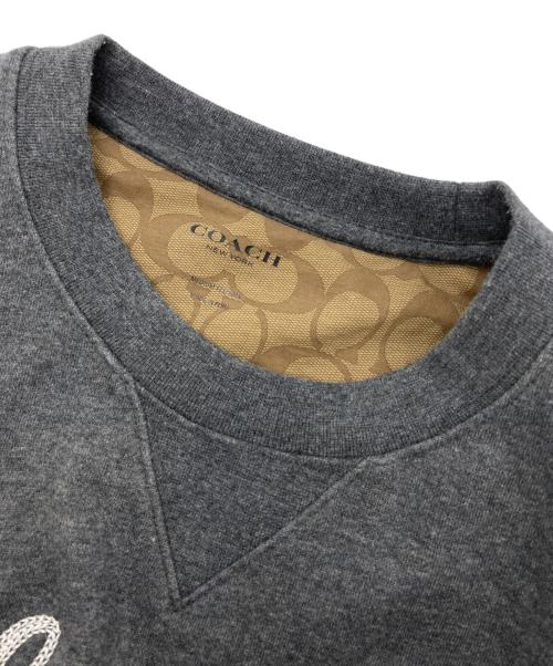 COACH（コーチ）COACH (コーチ) スカルスウェット グレー サイズ:Mの古着・服飾アイテム