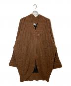 Salvatore Ferragamoサルヴァトーレ フェラガモ）の古着「カシミヤ混ロングカーディガン」｜ブラウン