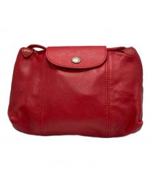 LONGCHAMP（ロンシャン）の古着「ル・プリアージュ・キュイール」｜レッド