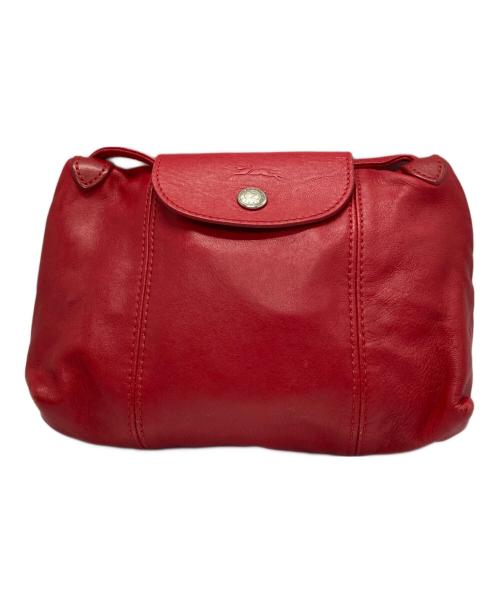 LONGCHAMP（ロンシャン）LONGCHAMP (ロンシャン) ル・プリアージュ・キュイール レッドの古着・服飾アイテム