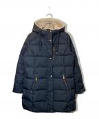 LAUREN RALPH LAURENローレンラルフローレン）の古着「裏地総柄ダウンコート」｜ネイビー
