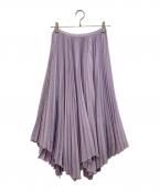 POLO RALPH LAURENポロ・ラルフローレン）の古着「アシンメトリープリーツスカート」｜ラベンダー