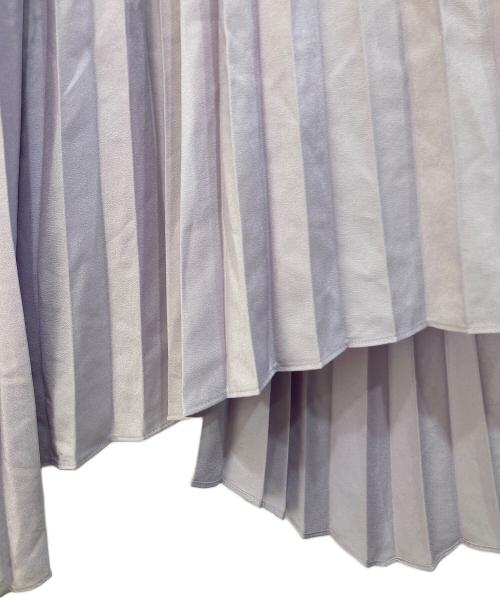 POLO RALPH LAUREN（ポロ・ラルフローレン）POLO RALPH LAUREN (ポロ・ラルフローレン) アシンメトリープリーツスカート ラベンダー サイズ:2の古着・服飾アイテム