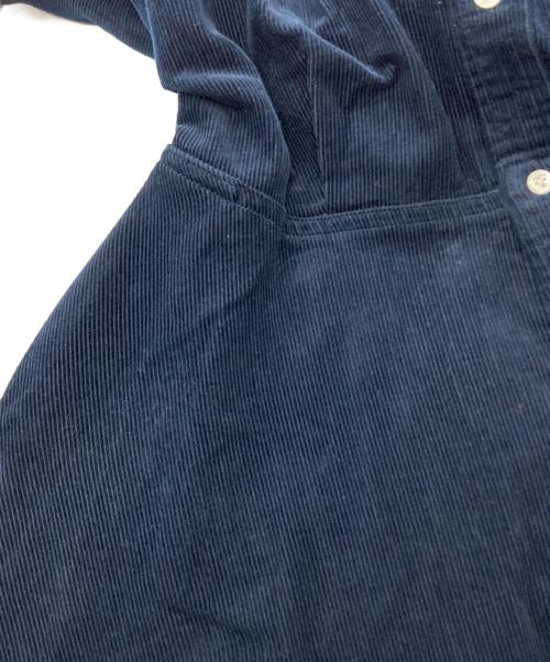 POLO RALPH LAUREN（ポロ・ラルフローレン）POLO RALPH LAUREN (ポロ・ラルフローレン) コーデュロイ ベルテッド シャツドレス ネイビー サイズ:8の古着・服飾アイテム