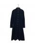 POLO RALPH LAUREN（ポロ・ラルフローレン）の古着「コーデュロイ ベルテッド シャツドレス」｜ネイビー