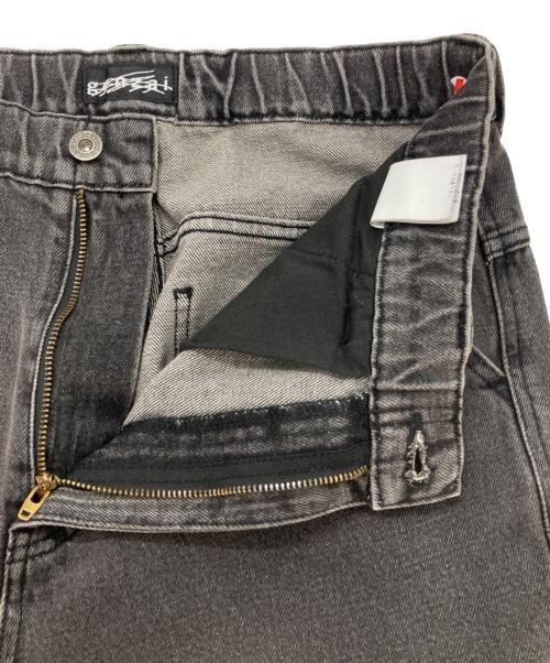 genzai（ゲンザイ）genzai (ゲンザイ) Chain baggy Denim Pants グレー サイズ:Lの古着・服飾アイテム