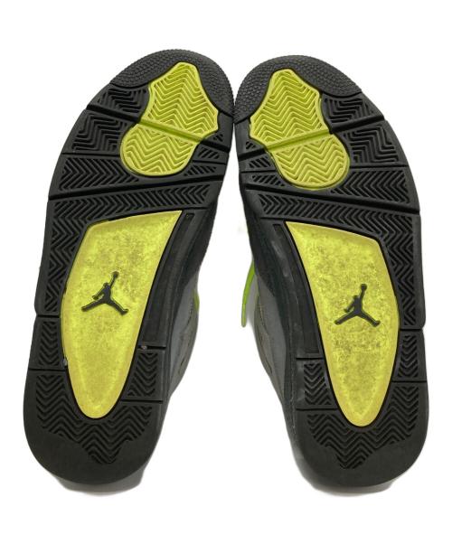 NIKE（ナイキ）NIKE (ナイキ) AIR JORDAN 4 RETRO グレー×グリーン サイズ:28cmの古着・服飾アイテム