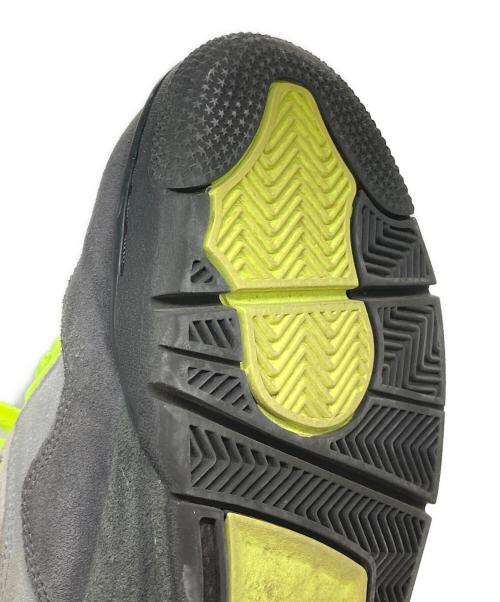 NIKE（ナイキ）NIKE (ナイキ) AIR JORDAN 4 RETRO グレー×グリーン サイズ:28cmの古着・服飾アイテム