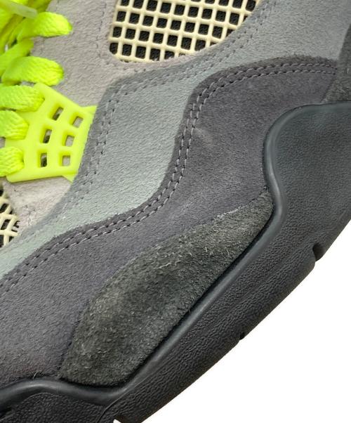 NIKE（ナイキ）NIKE (ナイキ) AIR JORDAN 4 RETRO グレー×グリーン サイズ:28cmの古着・服飾アイテム