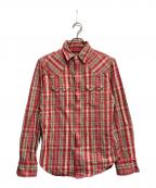 RRLダブルアールエル）の古着「ウエスタンシャツ」｜レッド