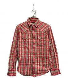 RRL（ダブルアールエル）の古着「ウエスタンシャツ」｜レッド