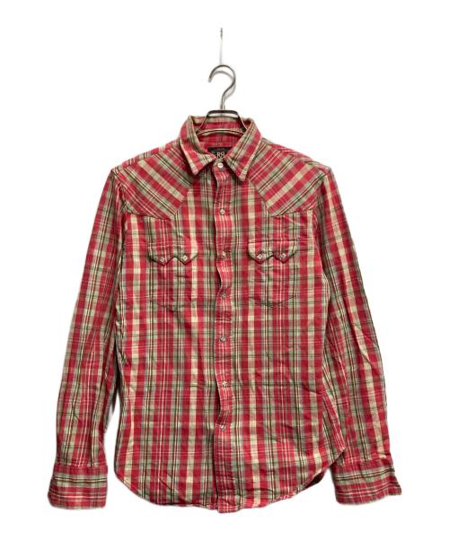 RRL（ダブルアールエル）RRL (ダブルアールエル) ウエスタンシャツ レッド サイズ:Sの古着・服飾アイテム