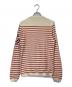 GUCCI (グッチ) Embroidered Striped Cotton And Cashmere-Blend Sweater アイボリー×レッド サイズ:XS：20000円
