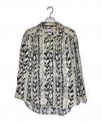 AiEエーアイイー）の古着「Painter Shirt-art symbol motif」｜ブラック×アイボリー