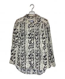 AiE（エーアイイー）の古着「Painter Shirt-art symbol motif」｜ブラック×アイボリー