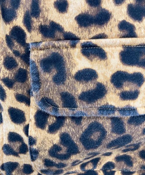 AiE（エーアイイー）AiE (エーアイイー) COTTON LINED PILE FLEECE LEOPARD PRINTEDパーカー ブラウン サイズ:Sの古着・服飾アイテム