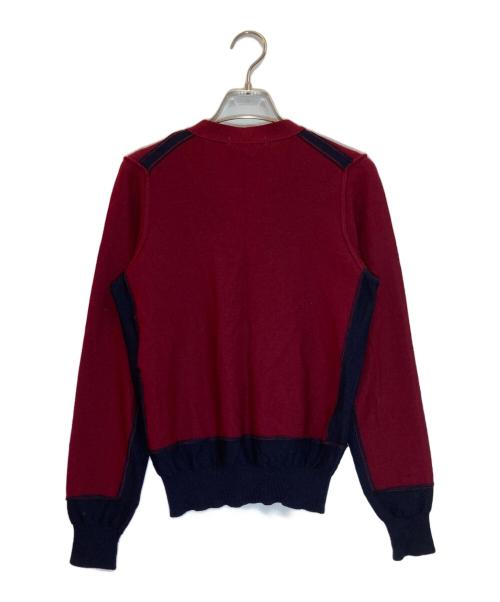 COMME des GARCONS COMME des GARCONS（コムデギャルソン コムデギャルソン）COMME des GARCONS COMME des GARCONS (コムデギャルソン コムデギャルソン) 切替カーディガン ボルドー サイズ:Ｍの古着・服飾アイテム