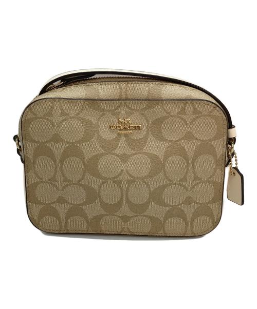 COACH（コーチ）COACH (コーチ) ショルダーバッグ ホワイト×ベージュの古着・服飾アイテム