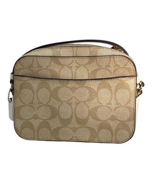 COACH（コーチ）COACH (コーチ) ショルダーバッグ ホワイト×ベージュの古着・服飾アイテム