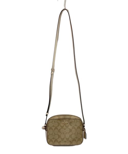COACH（コーチ）COACH (コーチ) ショルダーバッグ ホワイト×ベージュの古着・服飾アイテム
