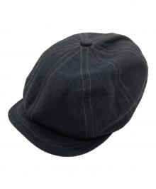 UNION SPECIAL OVERALLS（ユニオンスペシャルオーバーオールズ）の古着「ヘリンボーンキャスケット」｜ブラック×グレー