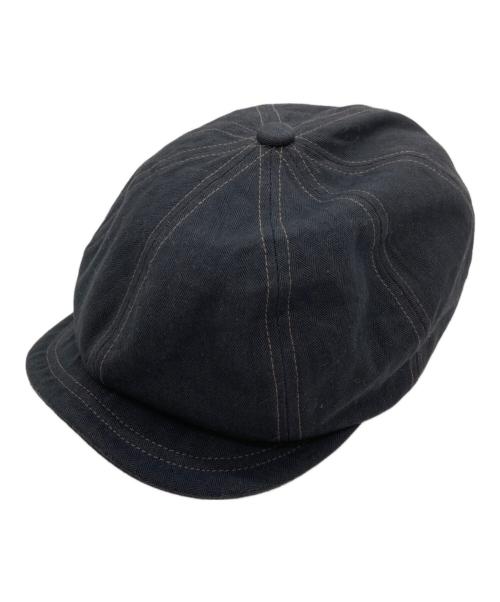 UNION SPECIAL OVERALLS（ユニオンスペシャルオーバーオールズ）union special overalls (ユニオンスペシャルオーバーオールズ) ヘリンボーンキャスケット ブラック×グレーの古着・服飾アイテム