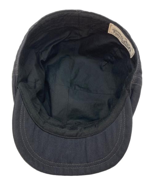 UNION SPECIAL OVERALLS（ユニオンスペシャルオーバーオールズ）union special overalls (ユニオンスペシャルオーバーオールズ) ヘリンボーンキャスケット ブラック×グレーの古着・服飾アイテム