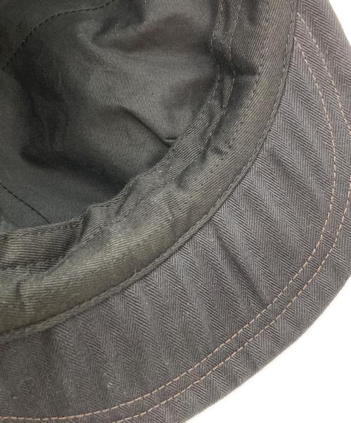 UNION SPECIAL OVERALLS（ユニオンスペシャルオーバーオールズ）union special overalls (ユニオンスペシャルオーバーオールズ) ヘリンボーンキャスケット ブラック×グレーの古着・服飾アイテム