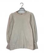 L'Appartement Lisiereアパルトモン リジエール）の古着「長袖ギャザー付きロングカットソー」｜ベージュ
