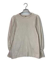 L'Appartement Lisiere（アパルトモン リジエール）の古着「長袖ギャザー付きロングカットソー」｜ベージュ