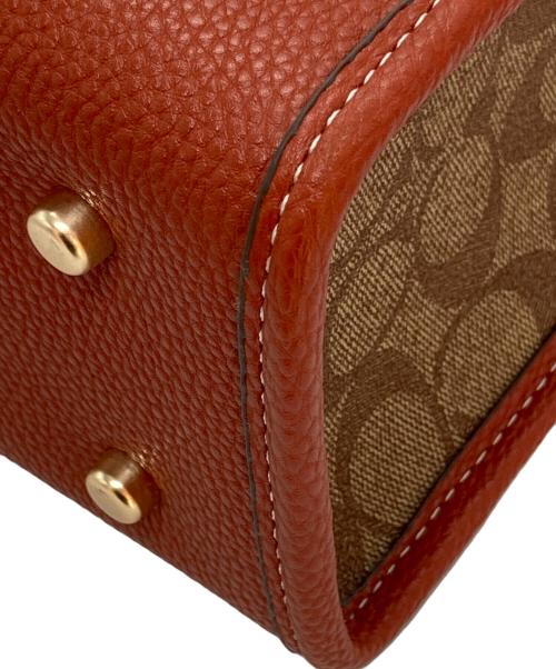 COACH（コーチ）COACH (コーチ) PEANUTS (ピーナッツ) デンプシー トート 22・シグネチャー キャンバス・パッチ ブラウンの古着・服飾アイテム