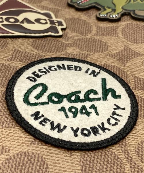 COACH（コーチ）COACH (コーチ) フィールド トート シグネチャー キャンバス ウィズ パッチ ブラウンの古着・服飾アイテム