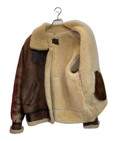 INSIGNIA（インシグニア）INSIGNIA (インシグニア) U.S.AIR FORCE (ユーエスエアフォース) B-3 ムートンジャケット ブラウン サイズ:42の古着・服飾アイテム