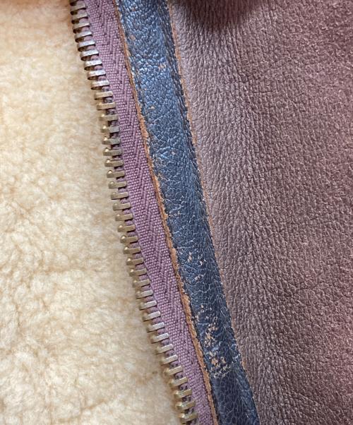 INSIGNIA（インシグニア）INSIGNIA (インシグニア) U.S.AIR FORCE (ユーエスエアフォース) B-3 ムートンジャケット ブラウン サイズ:42の古着・服飾アイテム