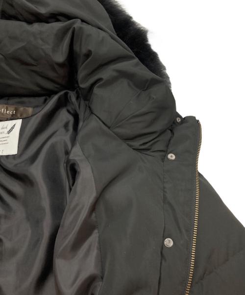 ReFLEcT（リフレクト）Reflect (リフレクト) フォックスファーロングダウンコート ブラック サイズ:-の古着・服飾アイテム