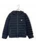 DANTON（ダントン）の古着「WOOL LIKE HOODED DOWN JACKET」｜ネイビー