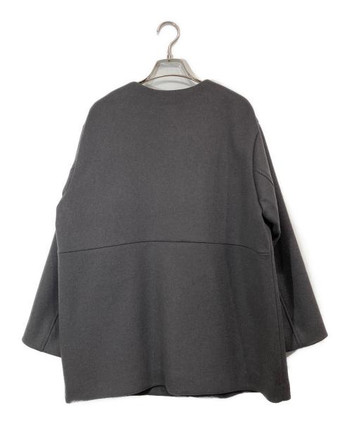 JOURNAL STANDARD relume（ジャーナルスタンダード レリューム）JOURNAL STANDARD relume (ジャーナルスタンダード レリューム) 別注 LANA WOOL140切り替えショートコート グレー サイズ:記載なしの古着・服飾アイテム