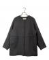 JOURNAL STANDARD relume（ジャーナルスタンダード レリューム）の古着「別注 LANA WOOL140切り替えショートコート」｜グレー