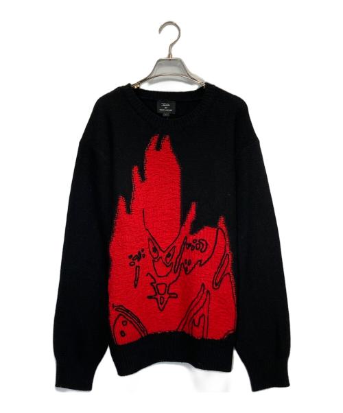 MARC JACOBS（マークジェイコブズ）MARC JACOBS (マークジェイコブズ) FUTURA LABORATORIES (フューチュラ ラボラトリーズ) CREWNECK SWEATER ブラック サイズ:Lの古着・服飾アイテム