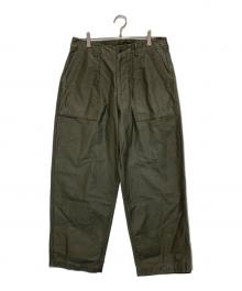 blurhms ROOTSTOCK（ブラームスルーツストック）の古着「Cotton Black Satin Baker Pants」｜グレー