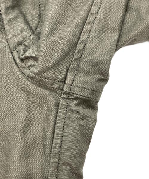 blurhms ROOTSTOCK（ブラームスルーツストック）blurhms ROOTSTOCK (ブラームスルーツストック) Cotton Black Satin Baker Pants グレー サイズ:2の古着・服飾アイテム