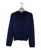 MIU MIUミュウミュウ）の古着「ラウンドネックカーディガン」｜ネイビー