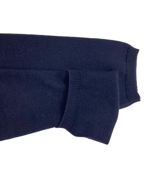 MIU MIU（ミュウミュウ）MIU MIU (ミュウミュウ) ラウンドネックカーディガン ネイビー サイズ:42の古着・服飾アイテム