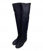 CHANELシャネル）の古着「デニムロングブーツ」｜インディゴ