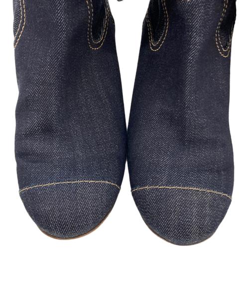 CHANEL（シャネル）CHANEL (シャネル) デニムロングブーツ インディゴ サイズ:36　1/2の古着・服飾アイテム