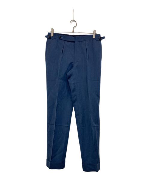 BEAMS F（ビームスエフ）BEAMS F (ビームスエフ) LASSIERE MILLS ウールリネン スーツ ブルー サイズ:46の古着・服飾アイテム