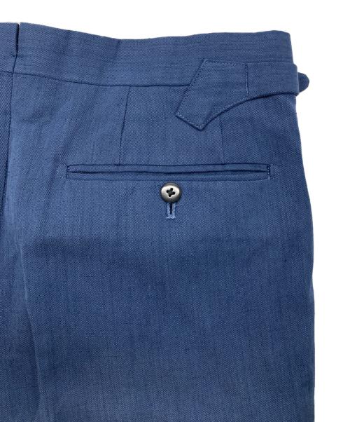 BEAMS F（ビームスエフ）BEAMS F (ビームスエフ) LASSIERE MILLS ウールリネン スーツ ブルー サイズ:46の古着・服飾アイテム